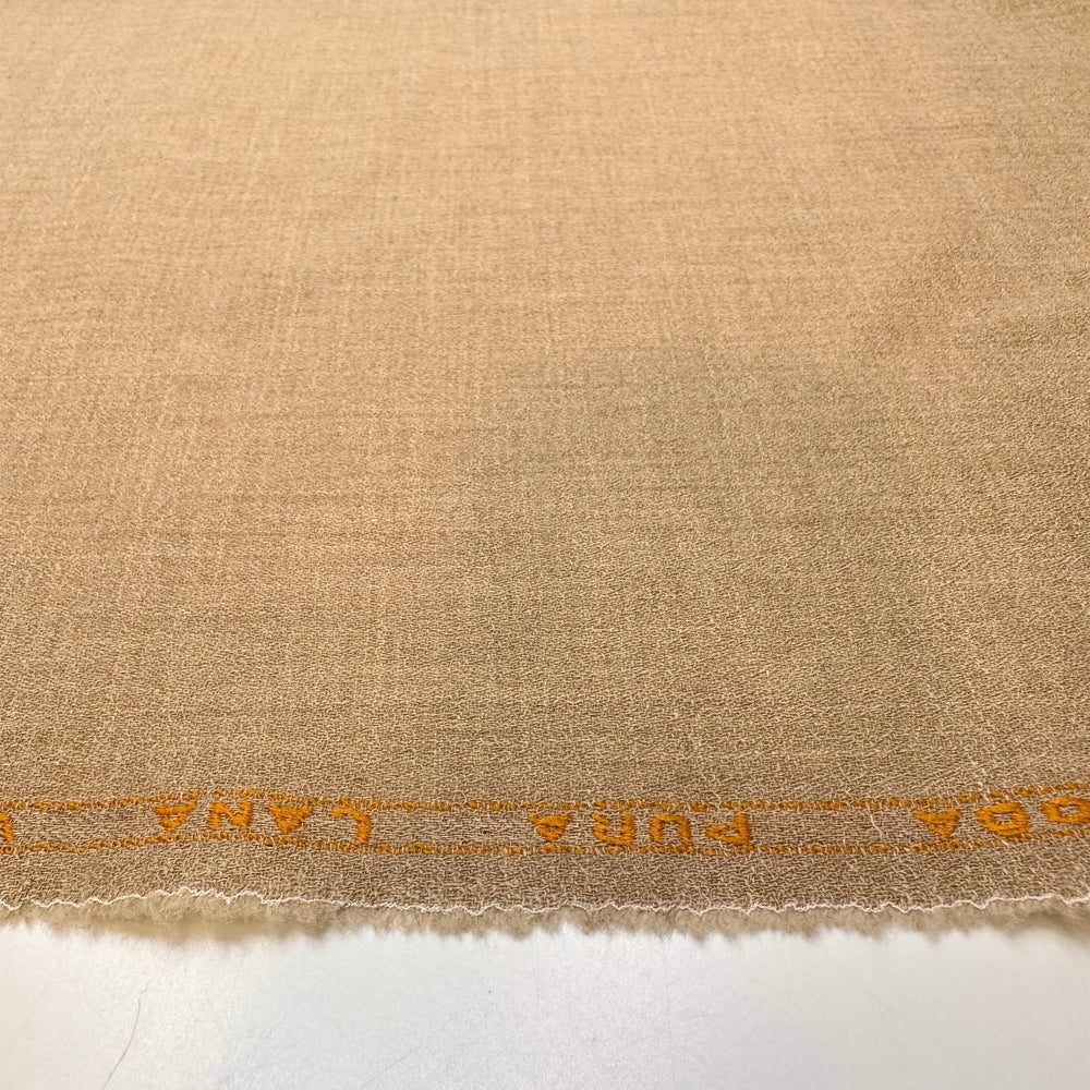 Perfect Neutral - Crepe Wool Woven - Light Beige - 1.25M Bundle - True Deadstock fabric Fabric by private - Sustainable Textile | FABCYCLE