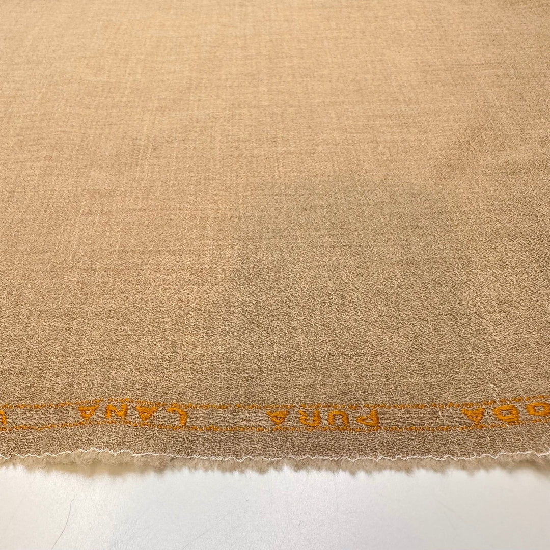 Perfect Neutral - Crepe Wool Woven - Light Beige - 1.25M Bundle - True Deadstock fabric Fabric by private - Sustainable Textile | FABCYCLE