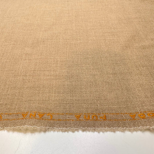 Perfect Neutral - Crepe Wool Woven - Light Beige - 1.25M Bundle - True Deadstock fabric Fabric by private - Sustainable Textile | FABCYCLE