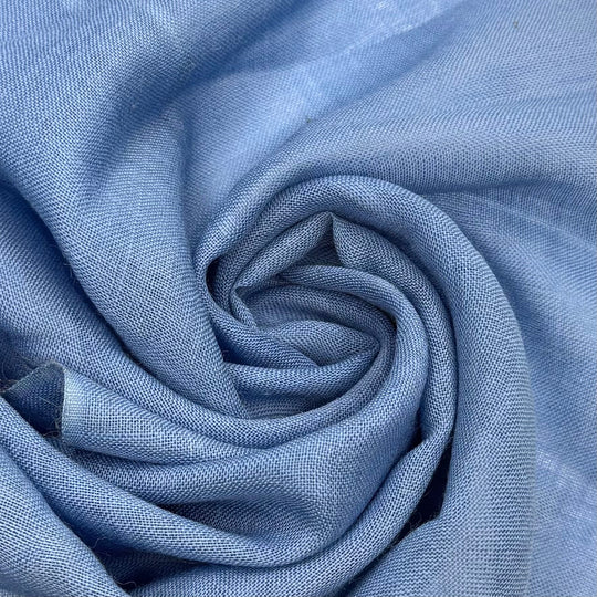 Perfect Picnic Weather - Wool Woven - Light Blue - 3M Bundle - True Deadstock fabric Fabric by private - Sustainable Textile | FABCYCLE