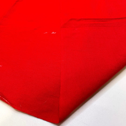 Perfect Red Apple - Cotton Woven - Red - 1.9M Bundle - True Deadstock fabric Fabric by private - Sustainable Textile | FABCYCLE