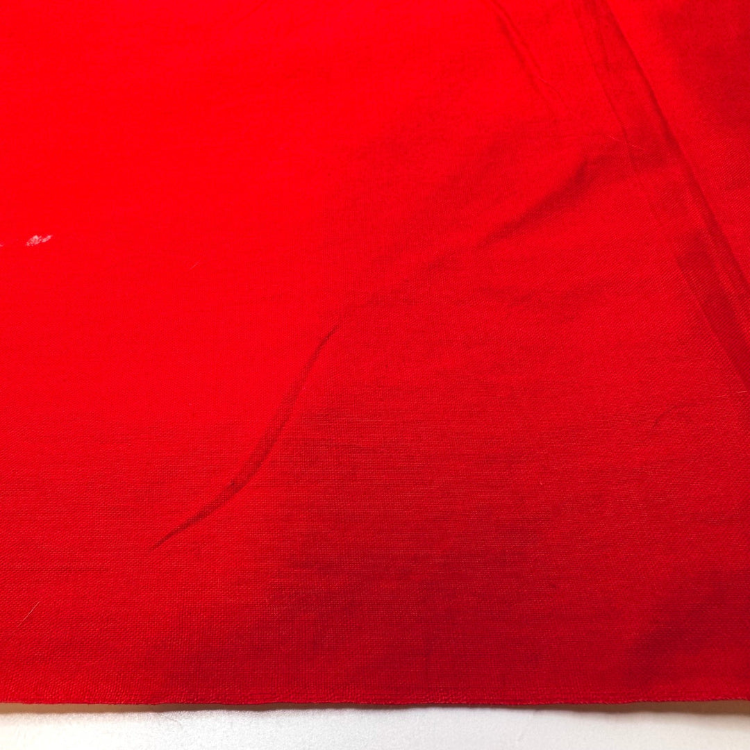 Perfect Red Apple - Cotton Woven - Red - 1.9M Bundle - True Deadstock fabric Fabric by private - Sustainable Textile | FABCYCLE