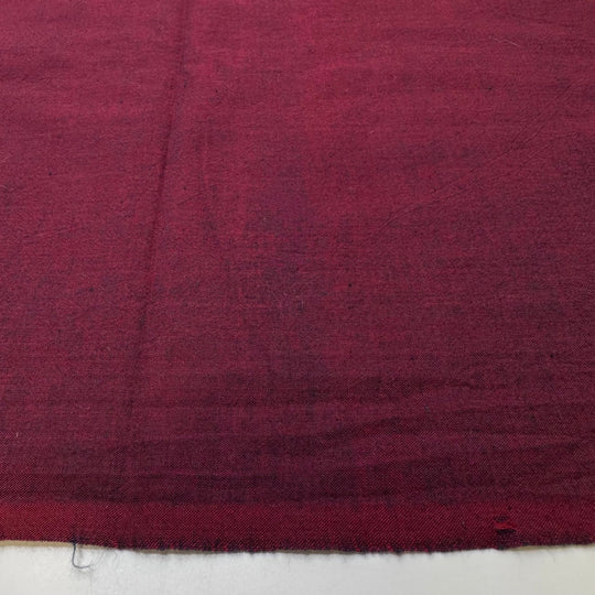 Perfect Red Wine - Cotton Woven - Burgundy - 1.75M Bundle - True Deadstock fabric Fabric by private - Sustainable Textile | FABCYCLE