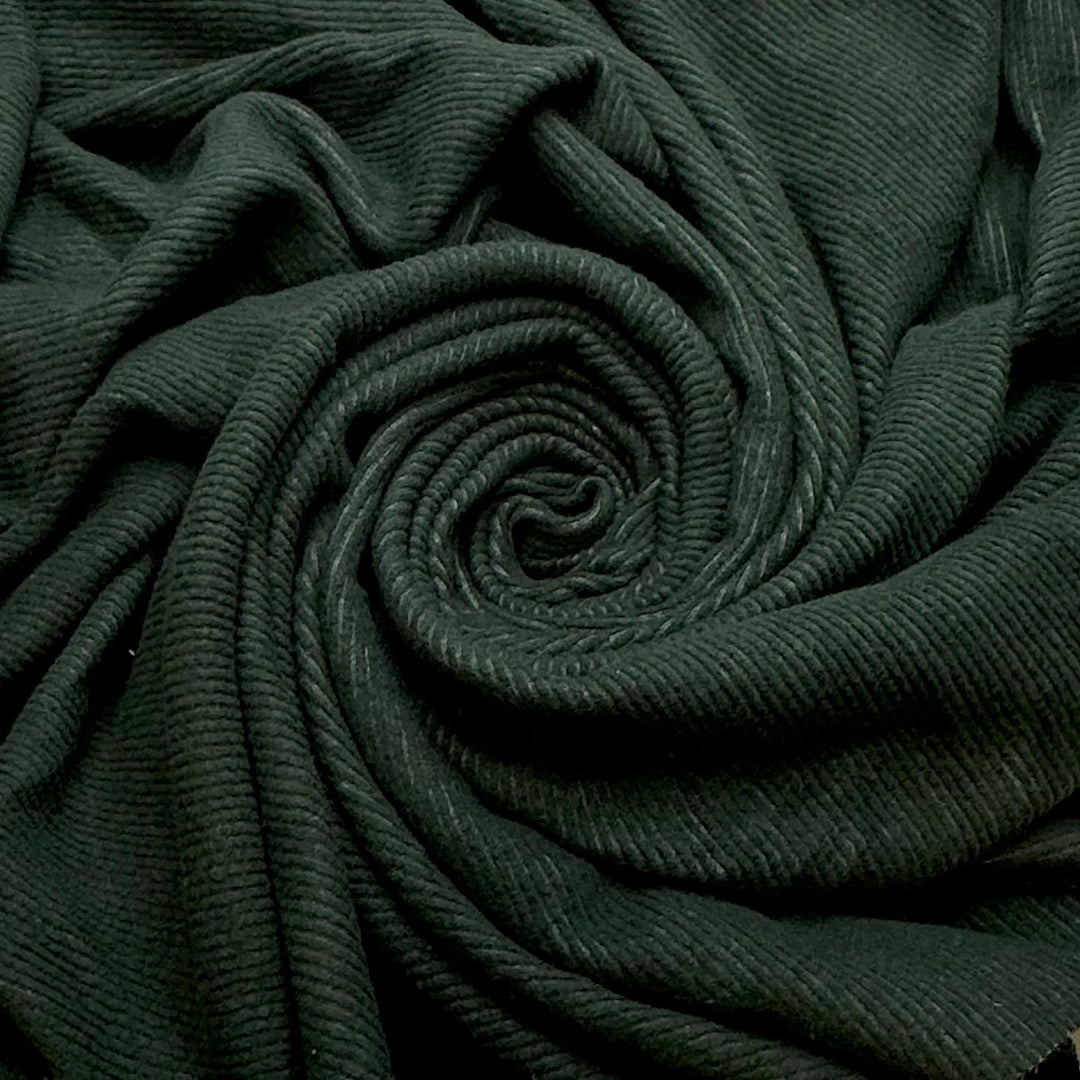Perfect Seams - Poly/Cotton Knit - Dark Green - 1.3M Bundle - True Deadstock fabric Fabric by private - Sustainable Textile | FABCYCLE