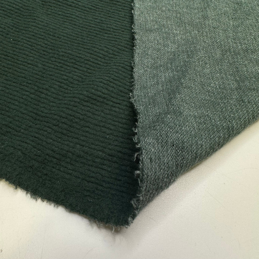 Perfect Seams - Poly/Cotton Knit - Dark Green - 1.3M Bundle - True Deadstock fabric Fabric by private - Sustainable Textile | FABCYCLE
