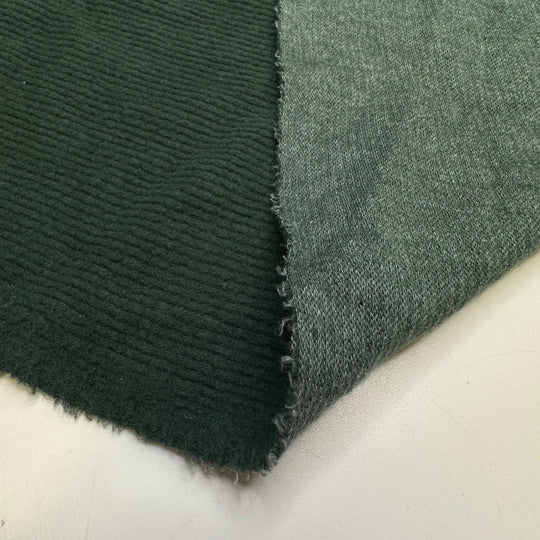 Perfect Seams - Poly/Cotton Knit - Dark Green - 1.3M Bundle - True Deadstock fabric Fabric by private - Sustainable Textile | FABCYCLE
