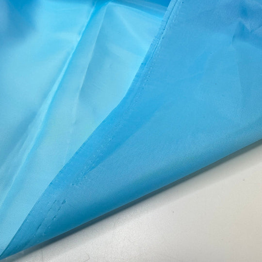 Perfect Ski Day - Satin Poly Woven - Light Blue - 2.25M Bundle - True Deadstock fabric Fabric by private - Sustainable Textile | FABCYCLE