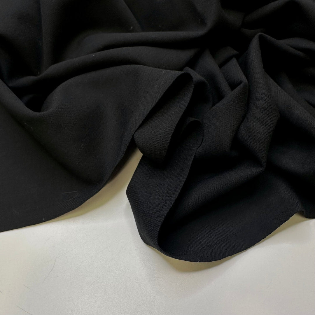 Perfectly Tailored Suit - Wool Woven - Black - 0.9M Bundle - True Deadstock fabric Fabric by private - Sustainable Textile | FABCYCLE