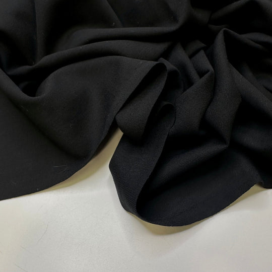 Perfectly Tailored Suit - Wool Woven - Black - 0.9M Bundle - True Deadstock fabric Fabric by private - Sustainable Textile | FABCYCLE