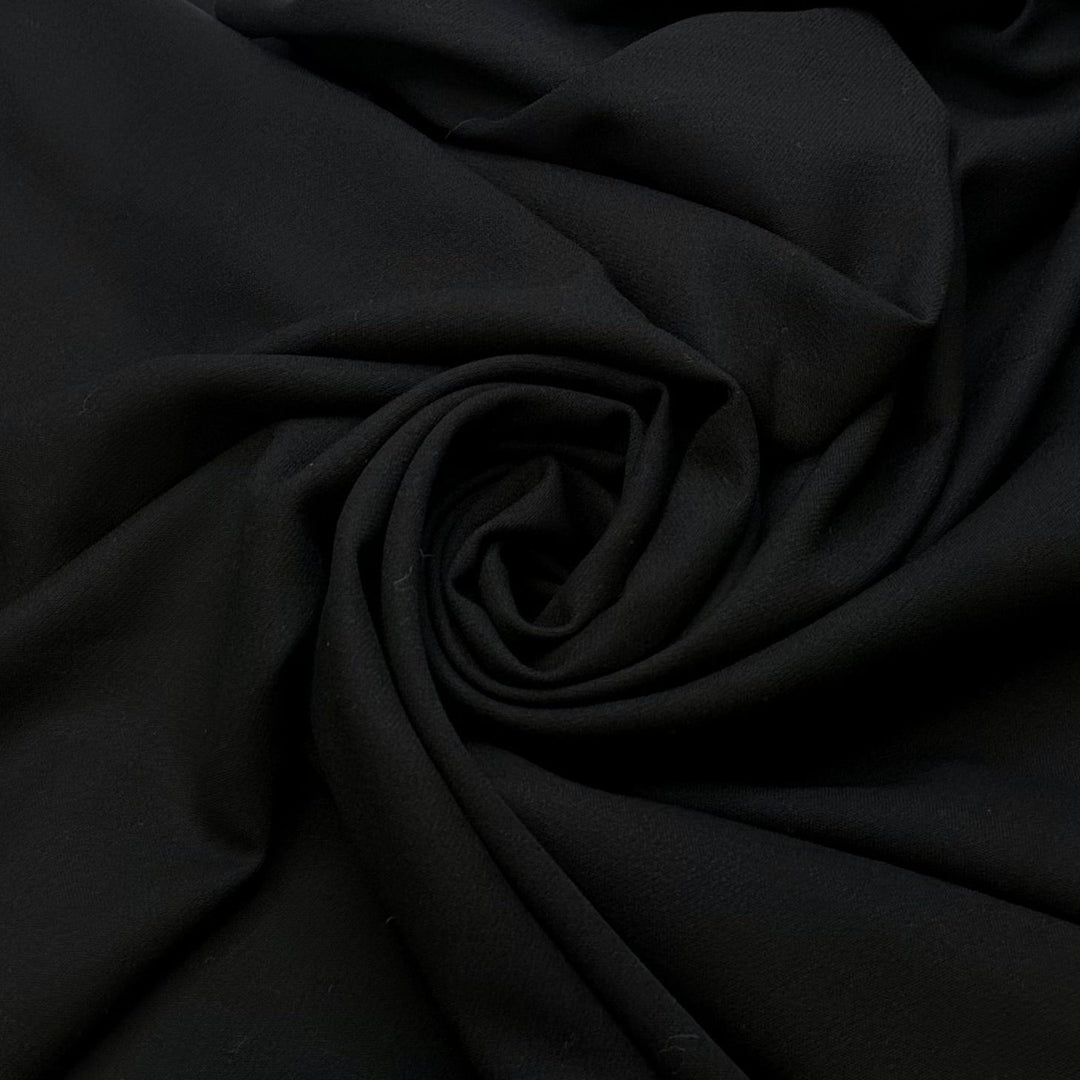 Perfectly Tailored Suit - Wool Woven - Black - 0.9M Bundle - True Deadstock fabric Fabric by private - Sustainable Textile | FABCYCLE