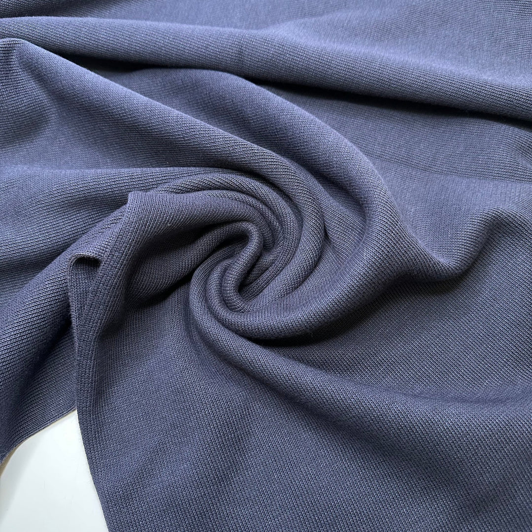 Perfectly Worn In Sweater - Tubular Rib Knit Poly/Cotton Knit - Dark Navy - Bundles - True Deadstock fabric Fabric by private - Sustainable Textile | FABCYCLE