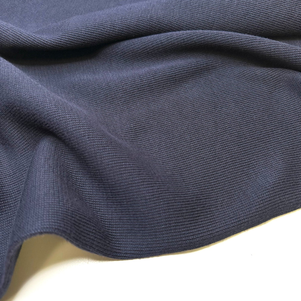 Perfectly Worn In Sweater - Tubular Rib Knit Poly/Cotton Knit - Dark Navy - Bundles - True Deadstock fabric Fabric by private - Sustainable Textile | FABCYCLE