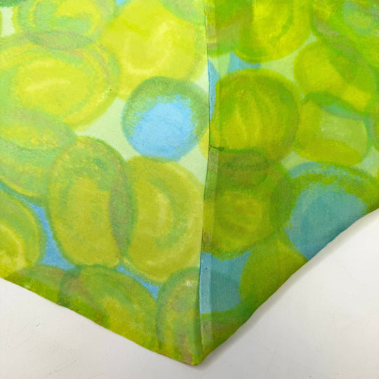Peridot - Chiffon Silk Woven - Light Green/Blue Abstract - 0.9M Bundle - True Deadstock fabric Fabric by private - Sustainable Textile | FABCYCLE