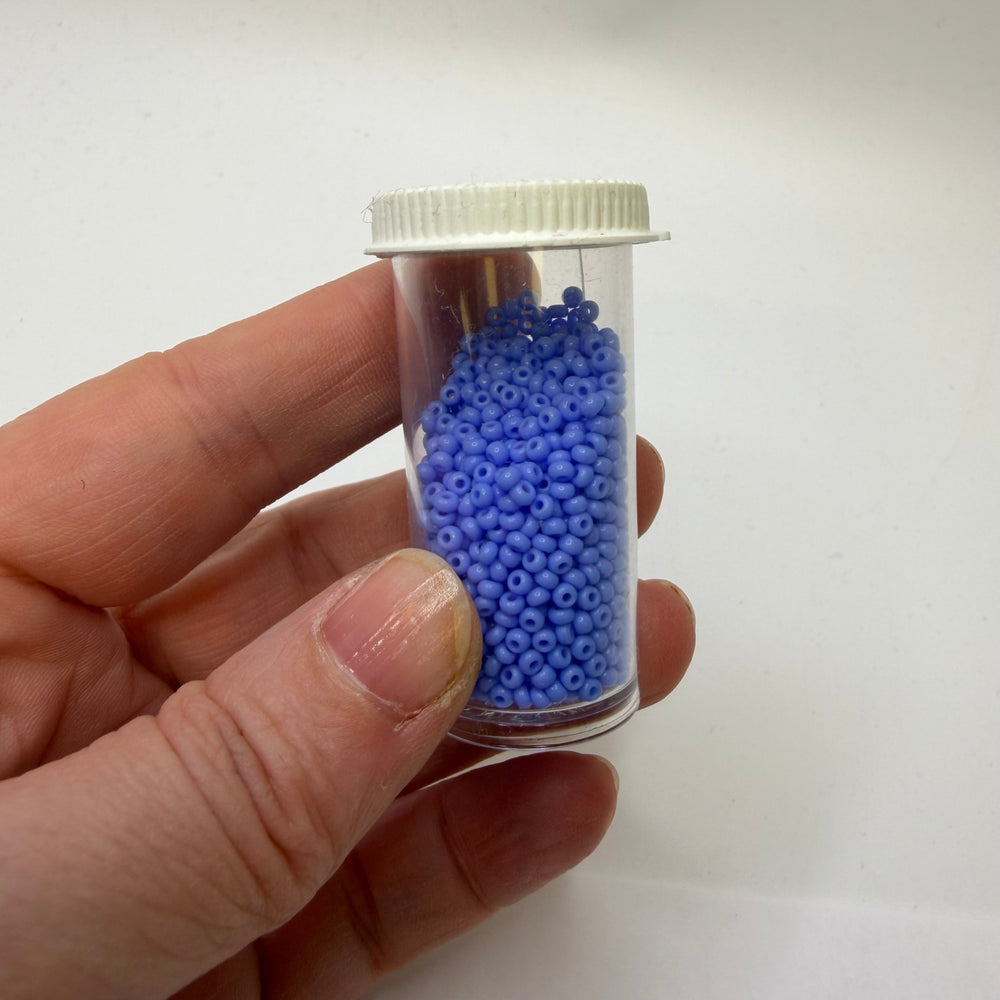 Periwinkle Seed Beads Beads - Periwinkle - 250 Pack - True Deadstock supplies Fabric by private - Sustainable Textile | FABCYCLE