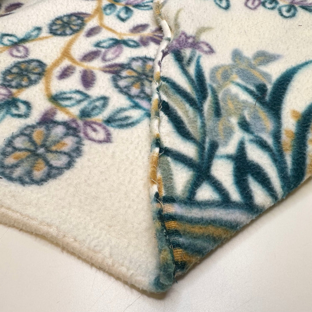 Perk Up - Fleece Poly Knit - White Multi Floral - 3M Bundle - True Deadstock fabric Fabric by private - Sustainable Textile | FABCYCLE