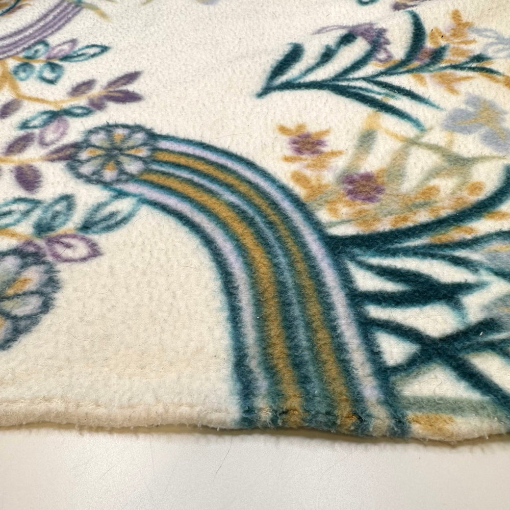 Perk Up - Fleece Poly Knit - White Multi Floral - 3M Bundle - True Deadstock fabric Fabric by private - Sustainable Textile | FABCYCLE