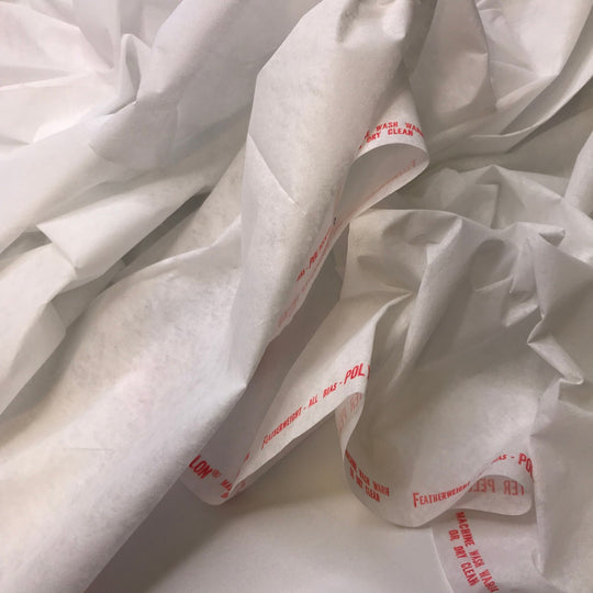Personal Digital Assistant - Interfacing Poly Woven - White - 4M Bundle - True Deadstock fabric Fabric by private - Sustainable Textile | FABCYCLE