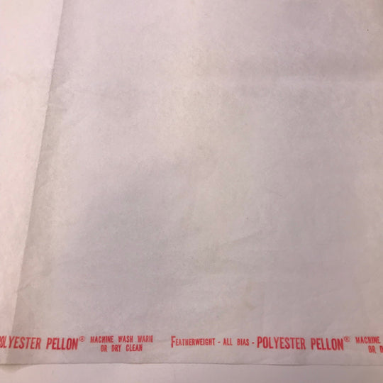 Personal Digital Assistant - Interfacing Poly Woven - White - 4M Bundle - True Deadstock fabric Fabric by private - Sustainable Textile | FABCYCLE