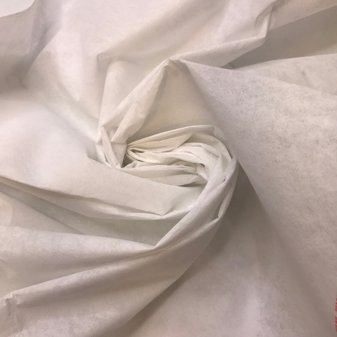 Personal Digital Assistant - Interfacing Poly Woven - White - 4M Bundle - True Deadstock fabric Fabric by private - Sustainable Textile | FABCYCLE