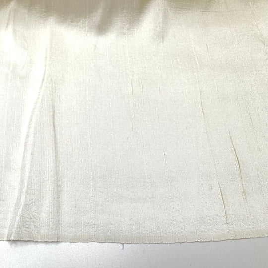 Phantom Seductress - Slub In The Weave Satin Silk Blend Woven - Cream - 3.6M Bundle - True Deadstock fabric Fabric by private - Sustainable Textile | FABCYCLE