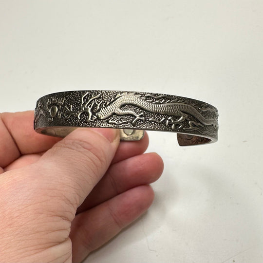 Phoenix Dragon Bracelet Costume Jewelry - Silver - Individual - True Deadstock supplies Fabric by private - Sustainable Textile | FABCYCLE