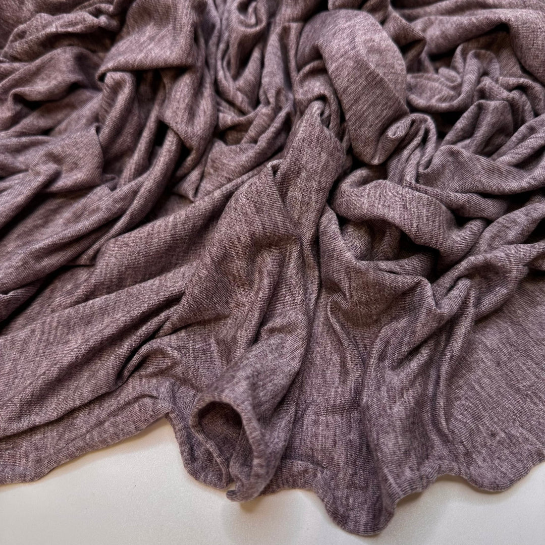 Picking Blackberries - Jersey Tencel/Wool Knit - Dark Grey/Pink - Bundles - True Deadstock fabric Fabric by private - Sustainable Textile | FABCYCLE