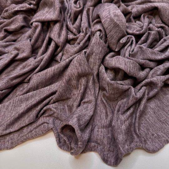 Picking Blackberries - Jersey Tencel/Wool Knit - Dark Grey/Pink - Bundles - True Deadstock fabric Fabric by private - Sustainable Textile | FABCYCLE