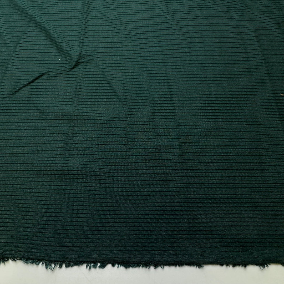 Picnic In The Woods - Rib Knit Tencel/Spandex Knit - Dark Green - 2.85M Bundle - True Deadstock fabric Fabric by private - Sustainable Textile | FABCYCLE