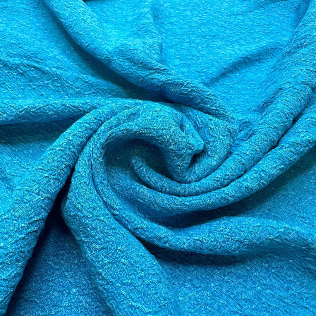 Pie Chart - Cotton Blend Woven - Light Blue - 1.9M Bundle - True Deadstock fabric Fabric by private - Sustainable Textile | FABCYCLE