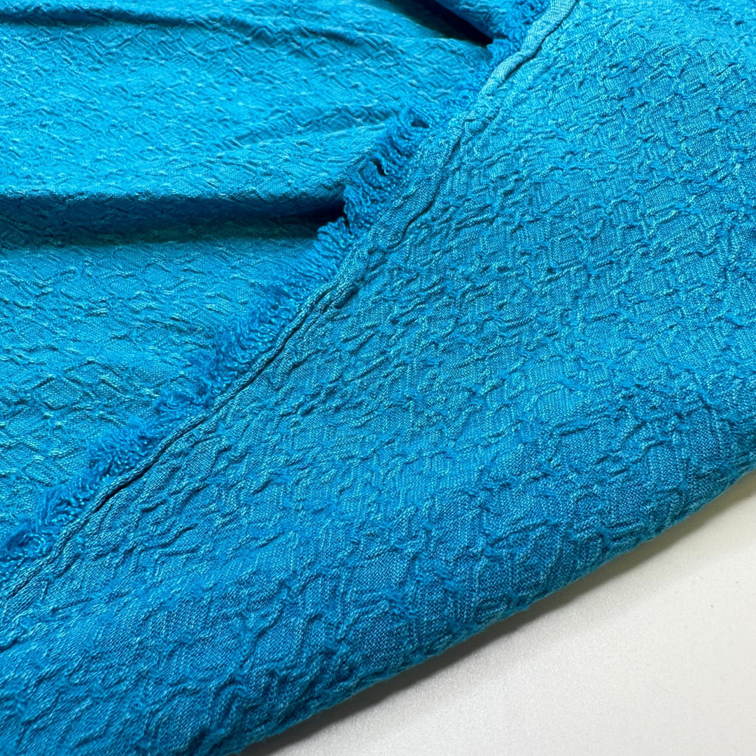 Pie Chart - Cotton Blend Woven - Light Blue - 1.9M Bundle - True Deadstock fabric Fabric by private - Sustainable Textile | FABCYCLE