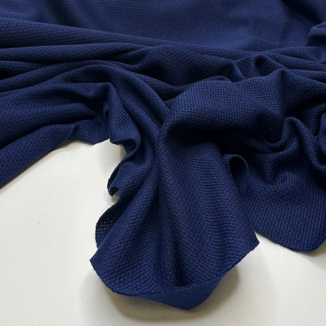 Pie Eating Contestants - Sport Mesh Polyester Blend Knit - Navy - 2M Bundle - True Deadstock fabric Fabric by private - Sustainable Textile | FABCYCLE