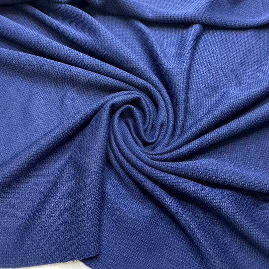 Pie Eating Contestants - Sport Mesh Polyester Blend Knit - Navy - 2M Bundle - True Deadstock fabric Fabric by private - Sustainable Textile | FABCYCLE