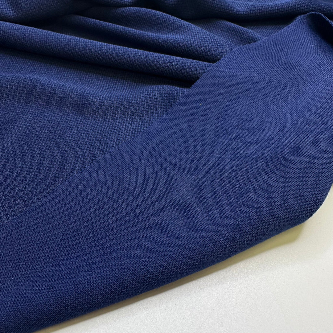 Pie Eating Contestants - Sport Mesh Polyester Blend Knit - Navy - 2M Bundle - True Deadstock fabric Fabric by private - Sustainable Textile | FABCYCLE