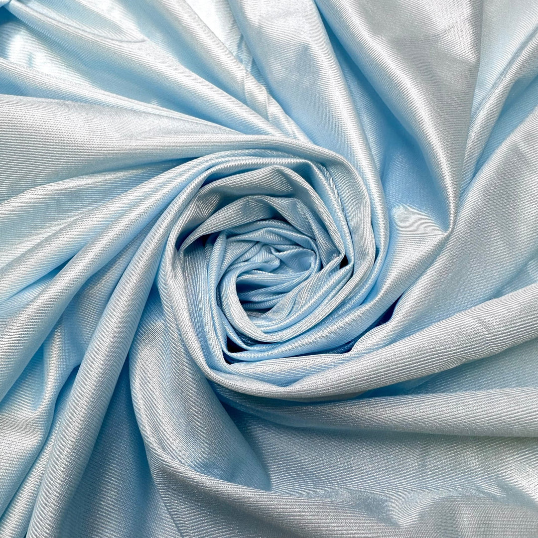Piercing Blue Eyes - Poly Knit - Light Blue - 3M Bundle - True Deadstock fabric Fabric by private - Sustainable Textile | FABCYCLE