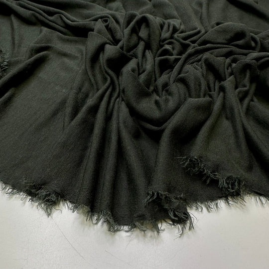 Pine Trees - Jersey Cotton/Bamboo Knit - Dark Green - 1.25M Bundle - True Deadstock fabric Fabric by private - Sustainable Textile | FABCYCLE