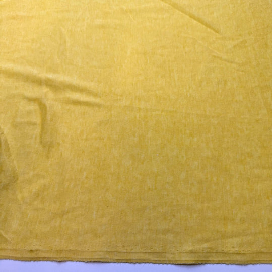 Pineapple Tart - Rib Knit Poly/Cotton Knit - Yellow - 3.7M Bundle - True Deadstock fabric Fabric by private - Sustainable Textile | FABCYCLE