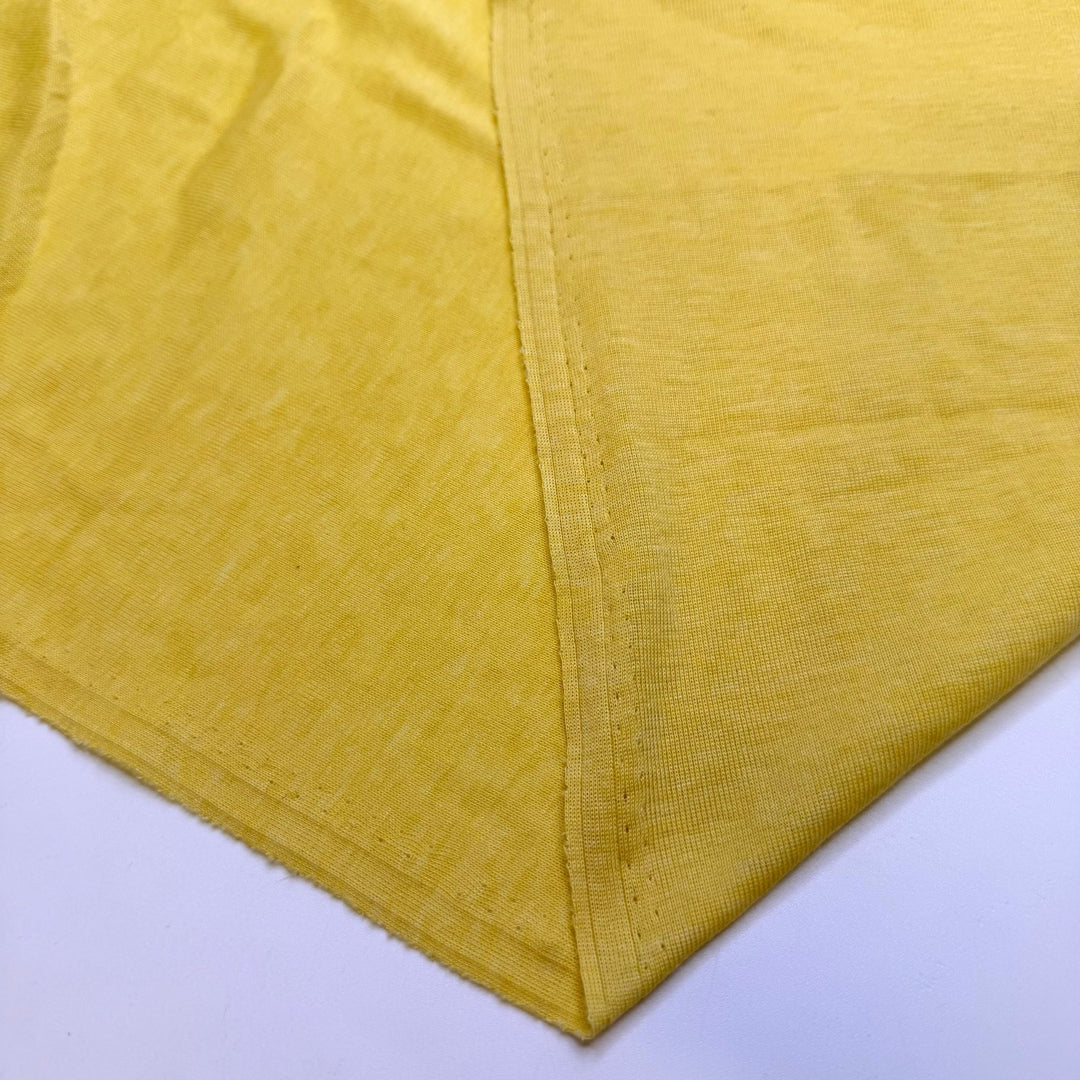 Pineapple Tart - Rib Knit Poly/Cotton Knit - Yellow - 3.7M Bundle - True Deadstock fabric Fabric by private - Sustainable Textile | FABCYCLE