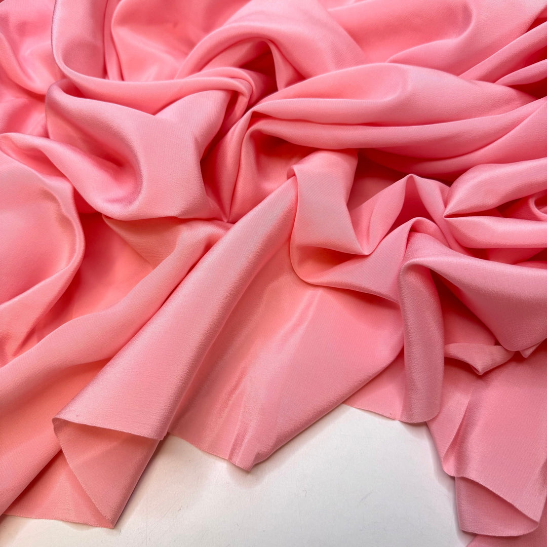 Pink Pearl - Sateen Silk Woven - Light Pink - 2.6M Bundle - True Deadstock fabric Fabric by private - Sustainable Textile | FABCYCLE