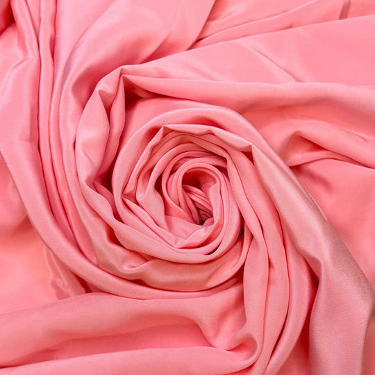 Pink Pearl - Sateen Silk Woven - Light Pink - 2.6M Bundle - True Deadstock fabric Fabric by private - Sustainable Textile | FABCYCLE