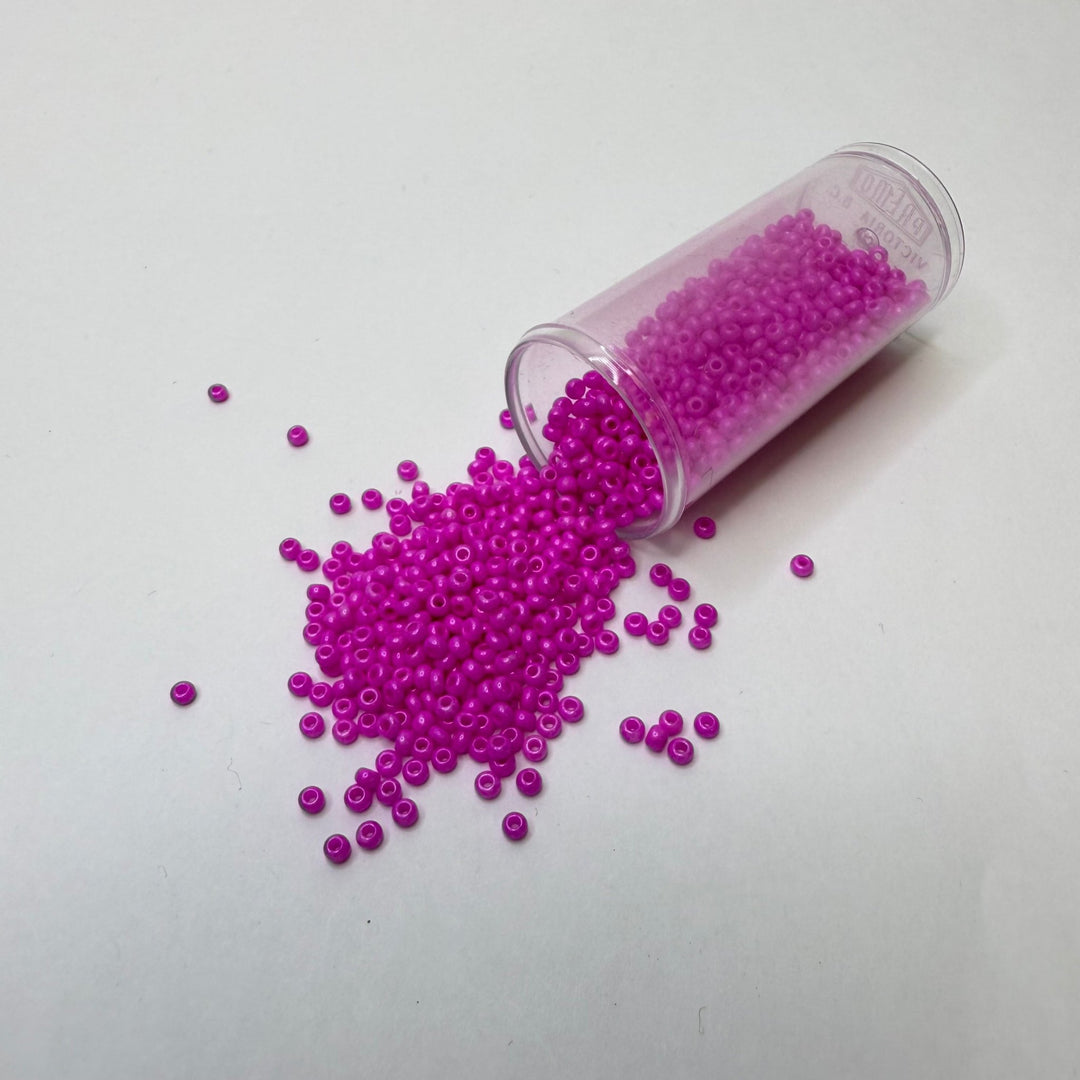 Pink Seed Beads Beads - Pink - 200 Pack - True Deadstock supplies Fabric by private - Sustainable Textile | FABCYCLE