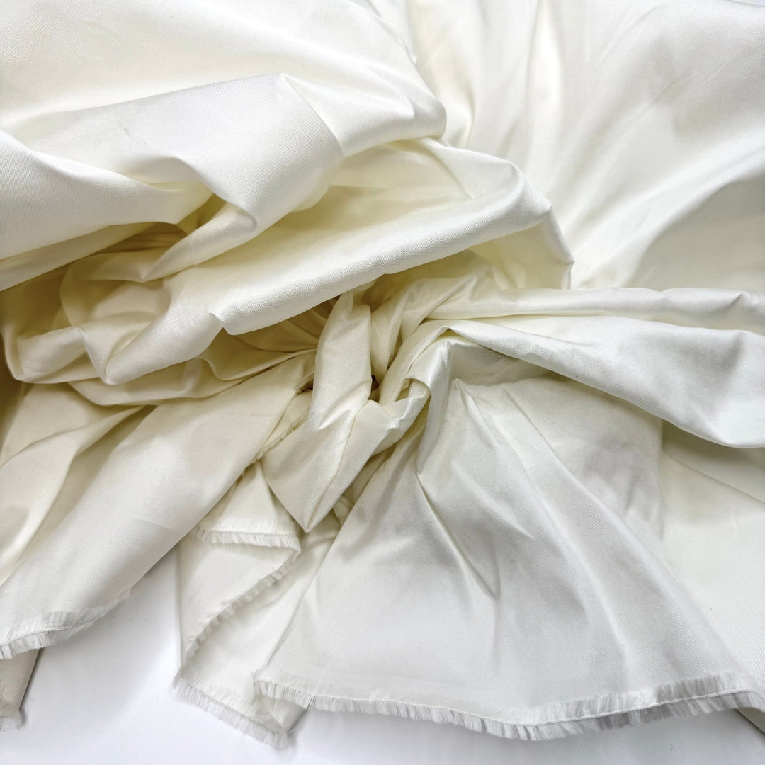 Pinky Up - Taffeta Poly Woven - Light Cream - Bundles - True Deadstock fabric Fabric by private - Sustainable Textile | FABCYCLE