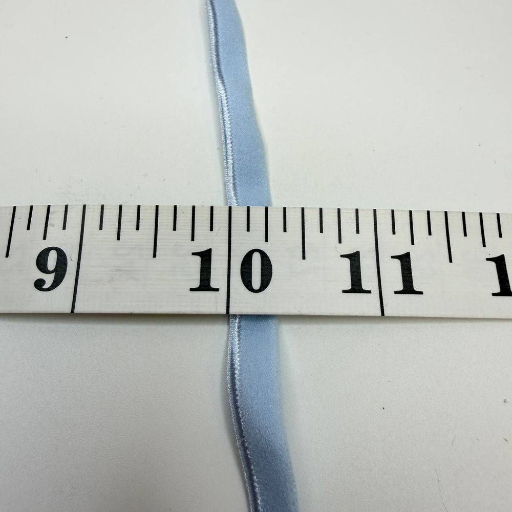 ¼" Piped Edge Elastic - Light Blue - 2M Bundle - True Deadstock supplies Fabric by private - Sustainable Textile | FABCYCLE
