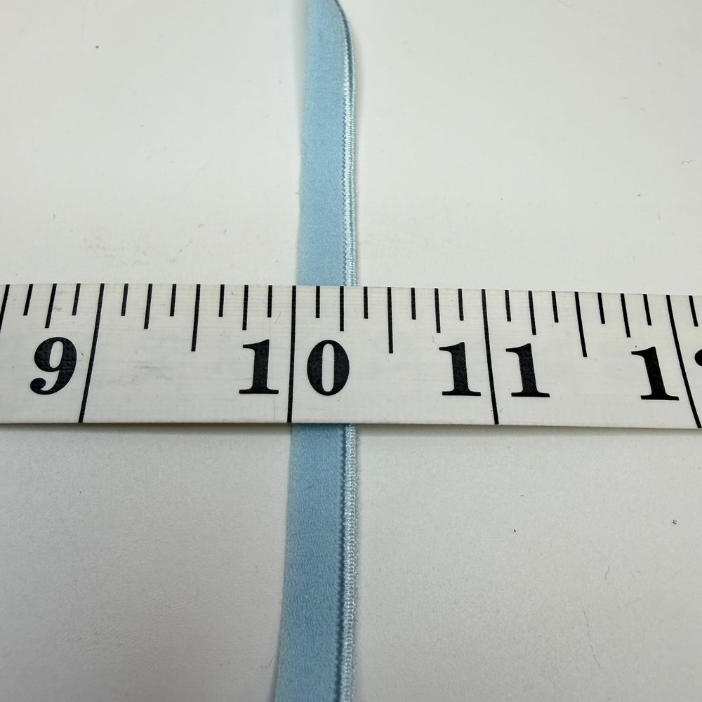 ¼" Piped Edge Elastic - Winter Light Blue - 2M Bundle - True Deadstock supplies Fabric by private - Sustainable Textile | FABCYCLE
