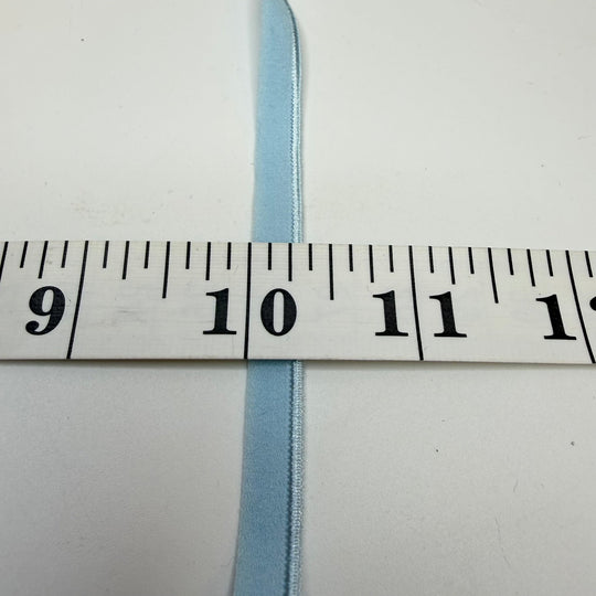¼" Piped Edge Elastic - Winter Light Blue - 2M Bundle - True Deadstock supplies Fabric by private - Sustainable Textile | FABCYCLE