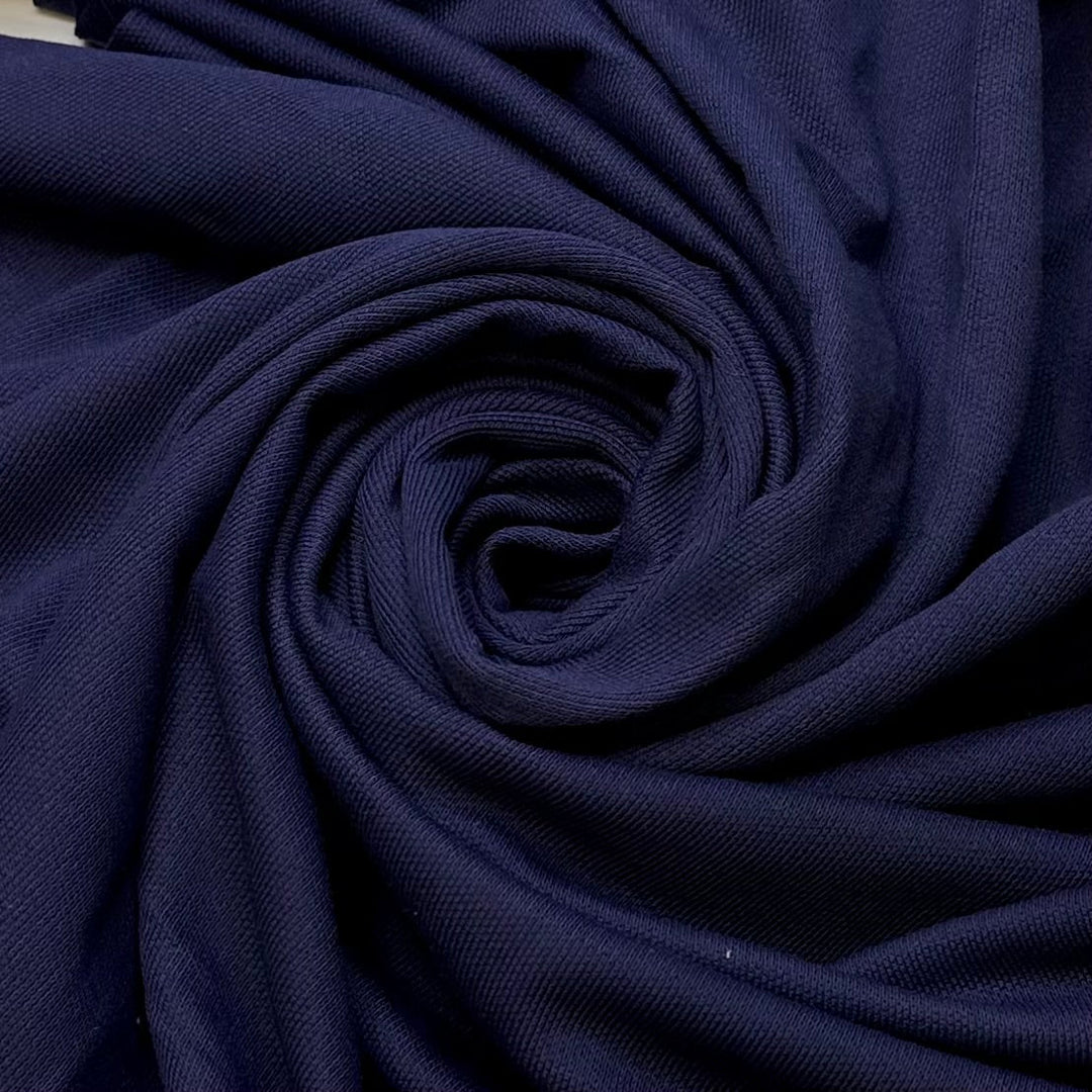 Pirate Captain - Tubular Cotton Blend Knit - Navy - 1.3M Bundle - True Deadstock fabric Fabric by private - Sustainable Textile | FABCYCLE