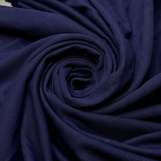 Pirate Captain - Tubular Cotton Blend Knit - Navy - 1.3M Bundle - True Deadstock fabric Fabric by private - Sustainable Textile | FABCYCLE