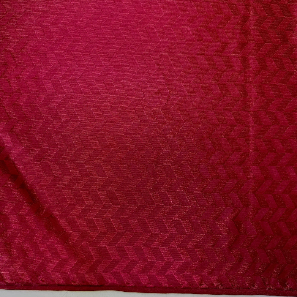Pizza Pops - Polyester Blend Knit - Light Burgundy Geometric - 1M Bundle - True Deadstock fabric Fabric by private - Sustainable Textile | FABCYCLE