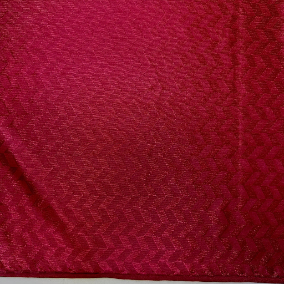 Pizza Pops - Polyester Blend Knit - Light Burgundy Geometric - 1M Bundle - True Deadstock fabric Fabric by private - Sustainable Textile | FABCYCLE