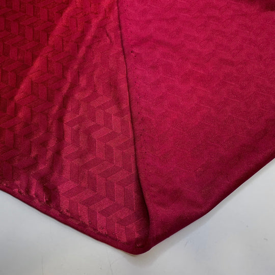 Pizza Pops - Polyester Blend Knit - Light Burgundy Geometric - 1M Bundle - True Deadstock fabric Fabric by private - Sustainable Textile | FABCYCLE