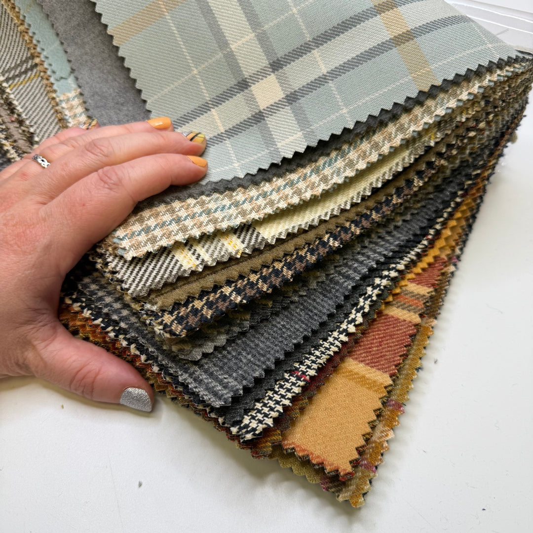 Plaid Dad - Home Décor Sample Books - Lg Rectangle - True Deadstock fabric Fabric by private - Sustainable Textile | FABCYCLE